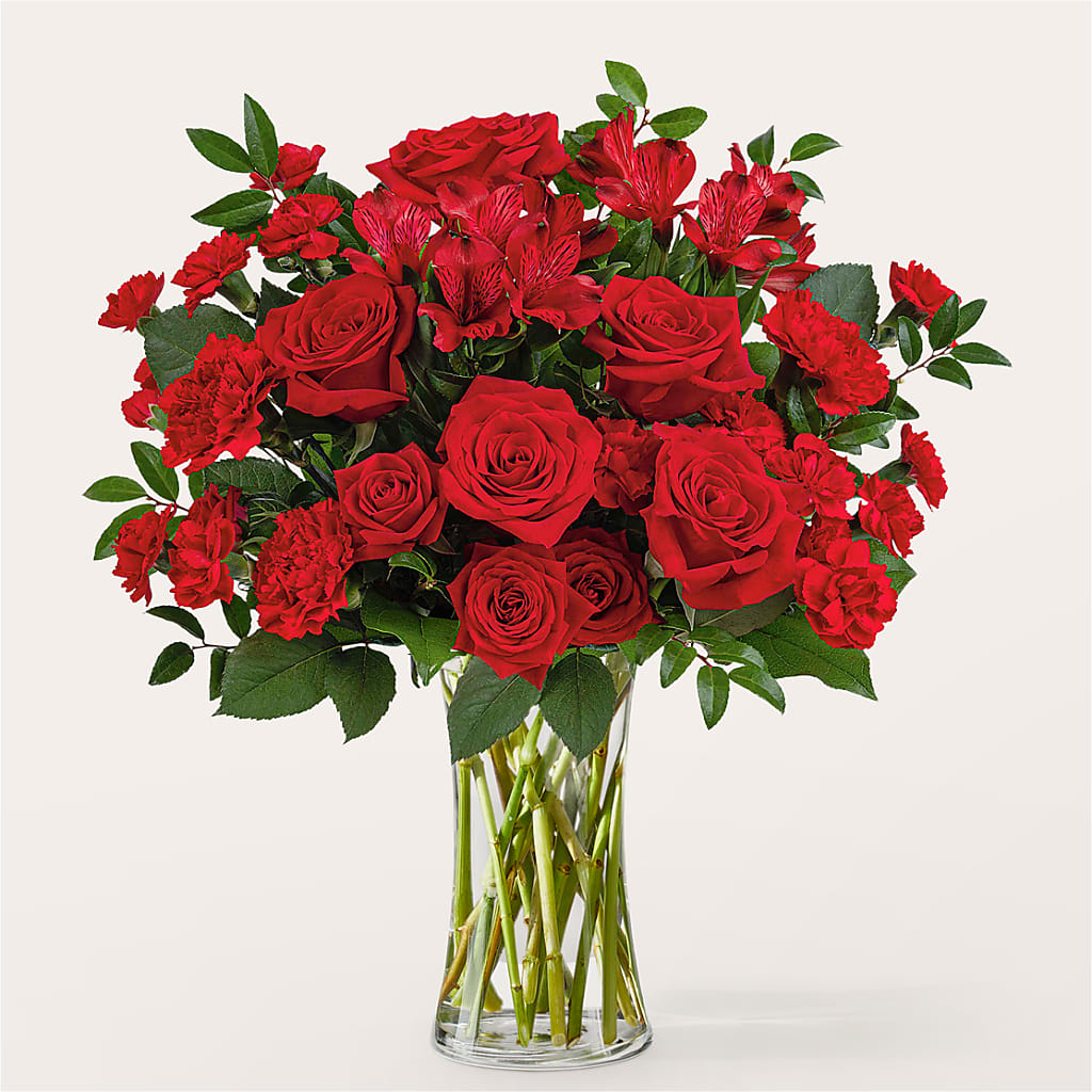 Brilliant Ruby Bouquet – Your Thoughts Floral, El Paso TX