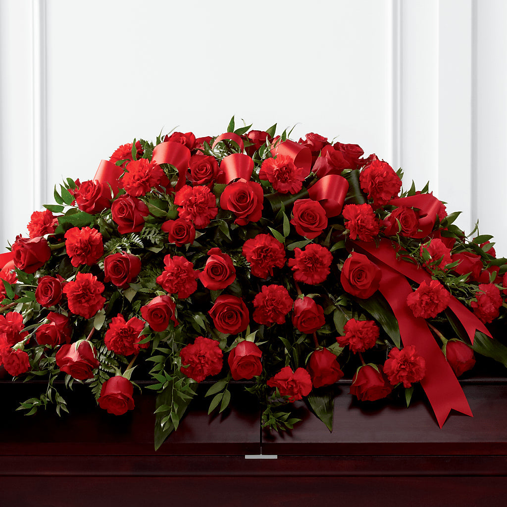 Tribute of Life Casket Spray – Your Thoughts Floral, El Paso TX