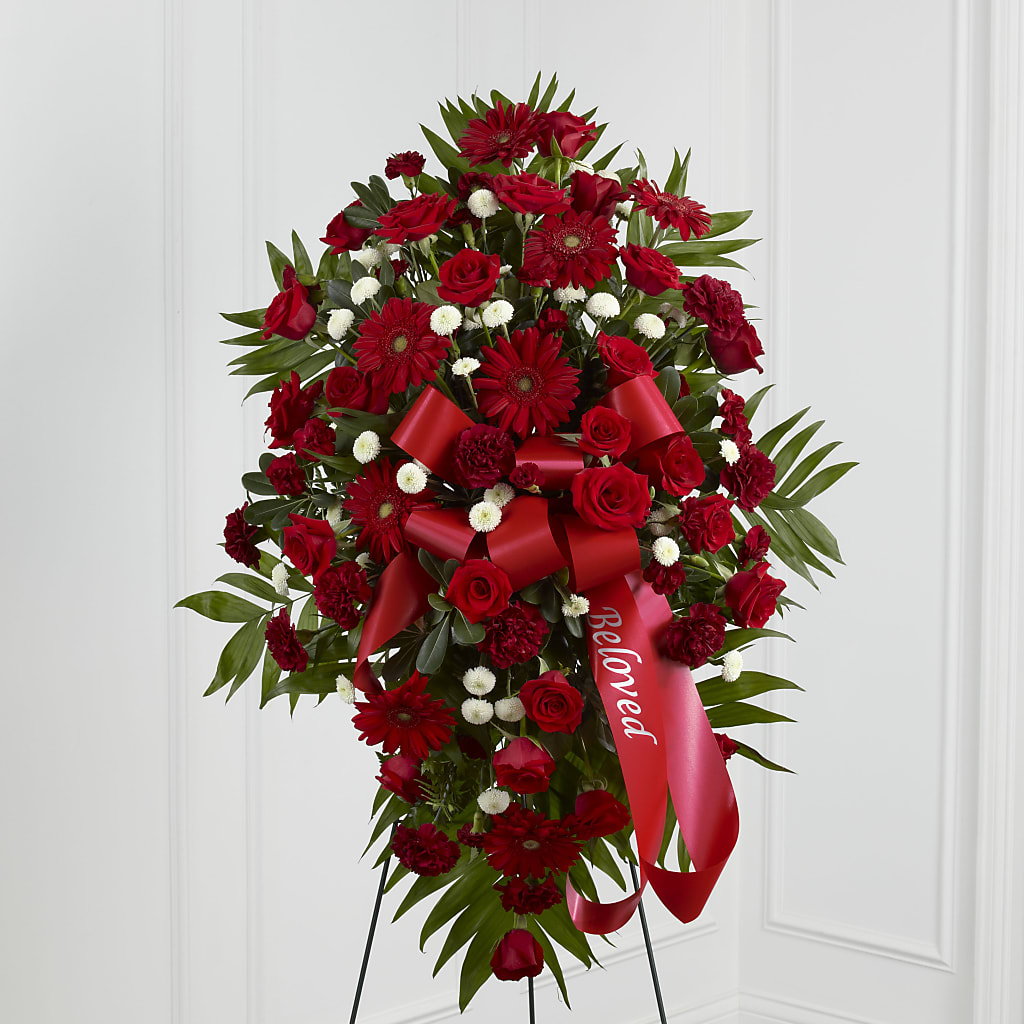 Treasured Memories Standing Spray – Your Thoughts Floral, El Paso TX