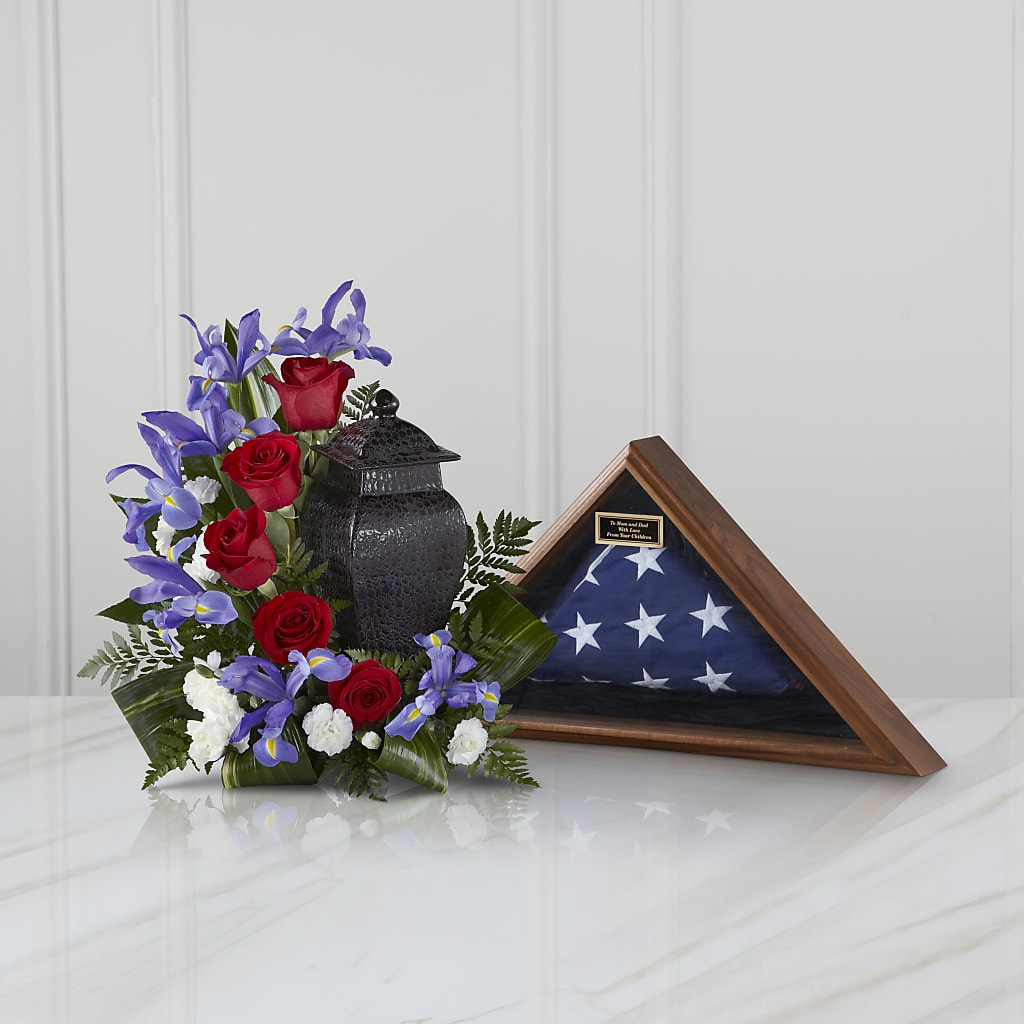 Patriotic Tribute Arrangement – Your Thoughts Floral, El Paso TX