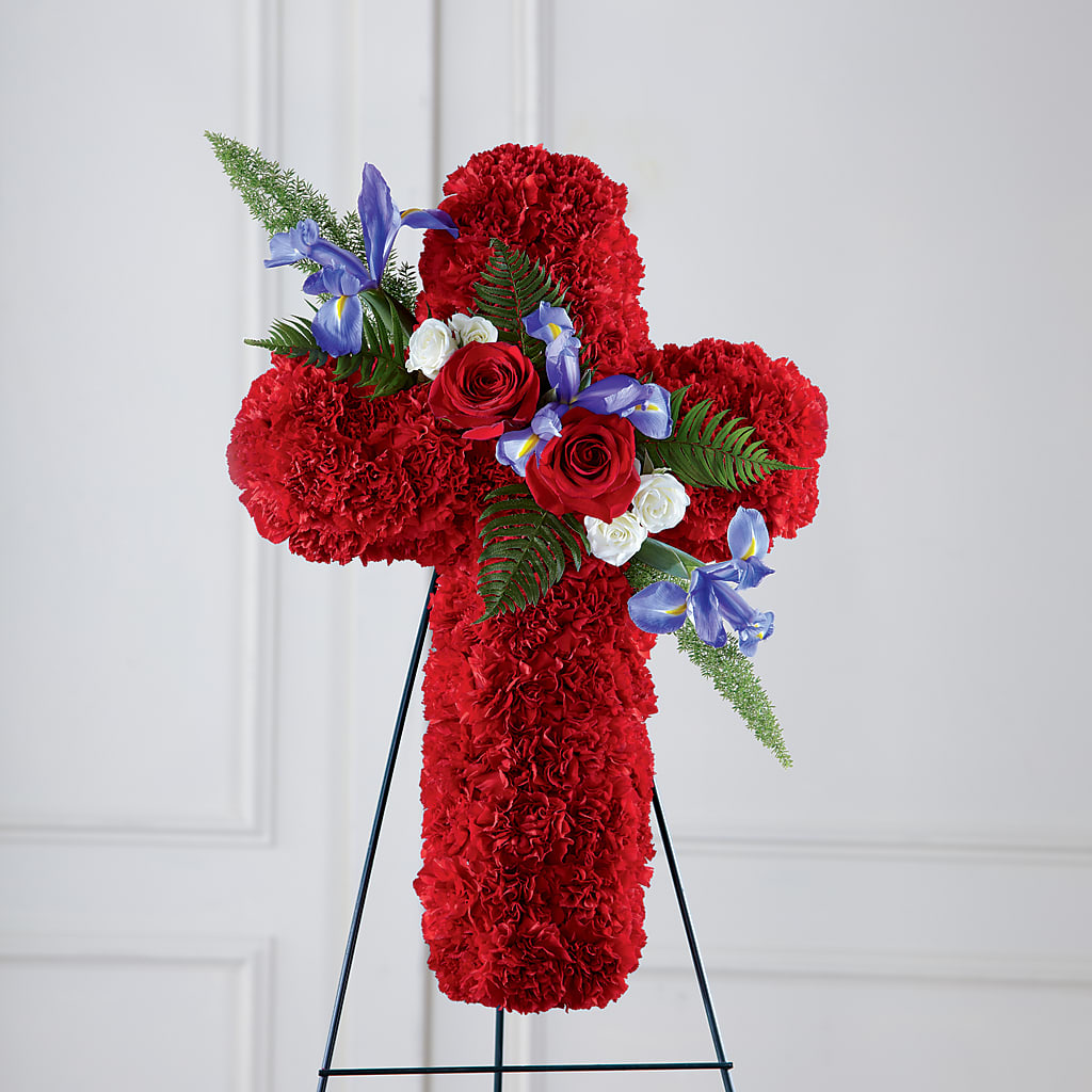 Faithful Hero Floral Cross – Your Thoughts Floral, El Paso TX