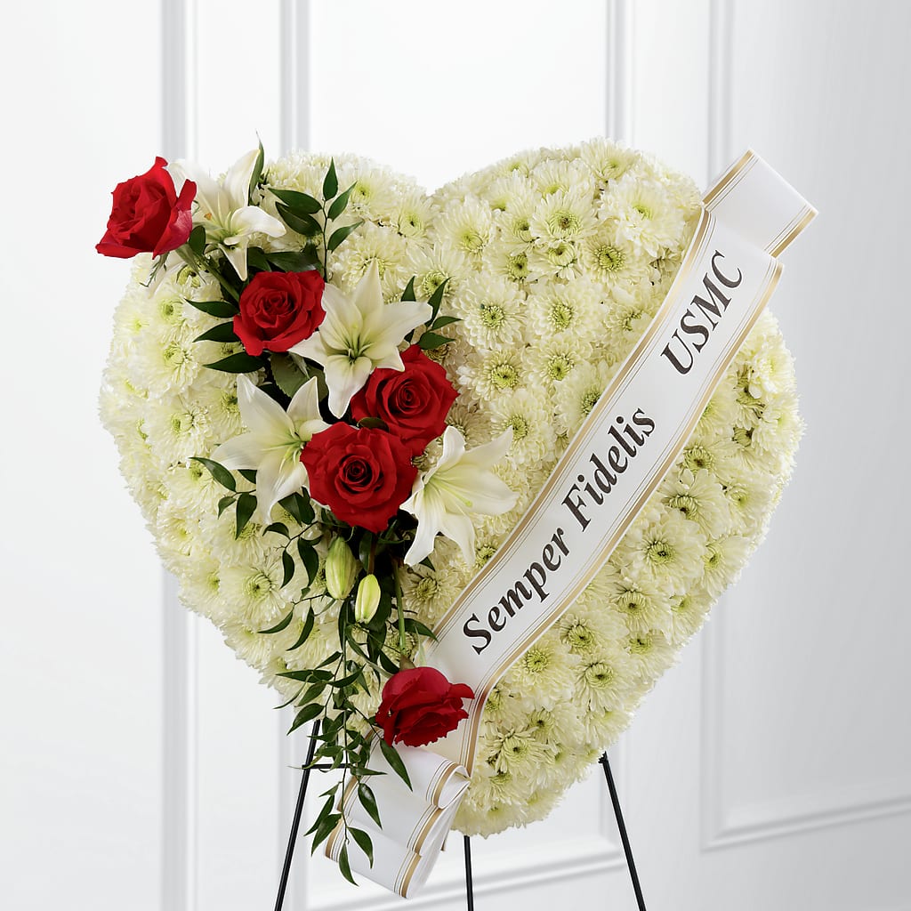 Heartfelt Hero Standing Heart – Your Thoughts Floral, El Paso TX