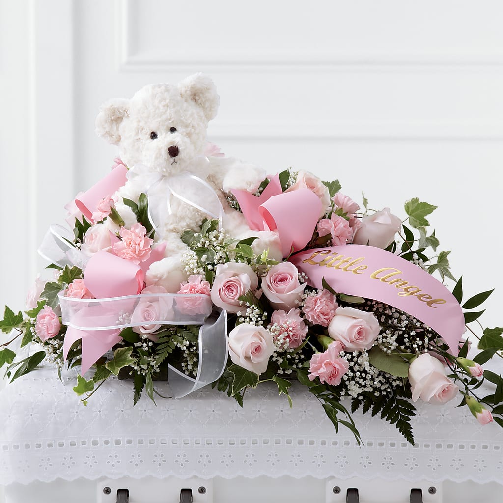Touch of Sympathy Casket Spray – Your Thoughts Floral, El Paso TX