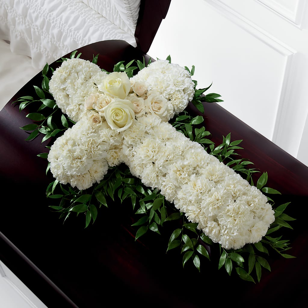 Peaceful Memories Casket Spray (Standard) – Your Thoughts Floral, El Paso TX