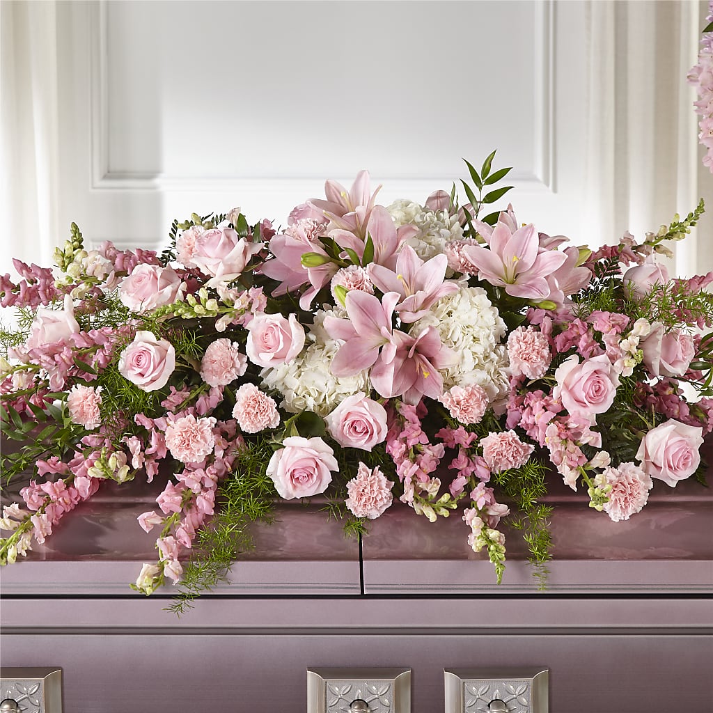Life & Remembrance Casket Spray – Your Thoughts Floral, El Paso TX