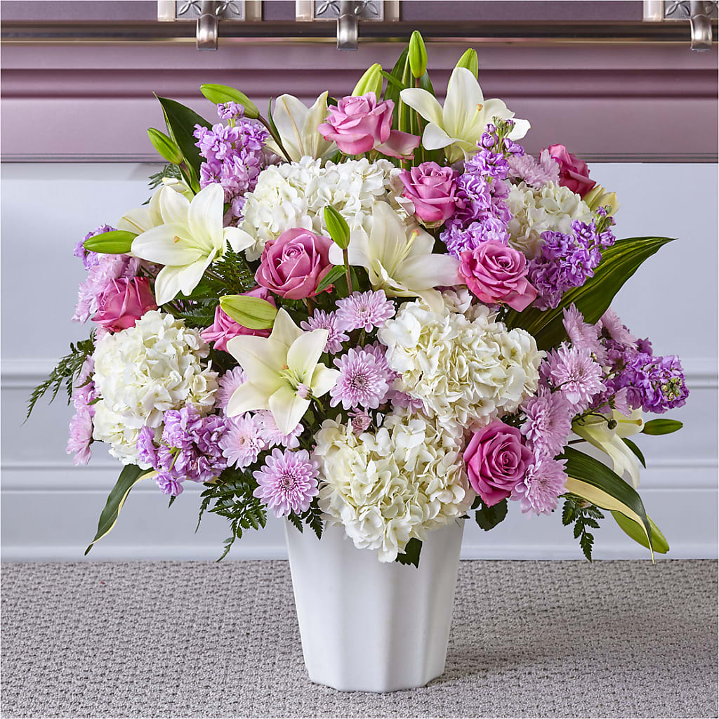 Heaven Sent Floor Basket – Your Thoughts Floral, El Paso TX