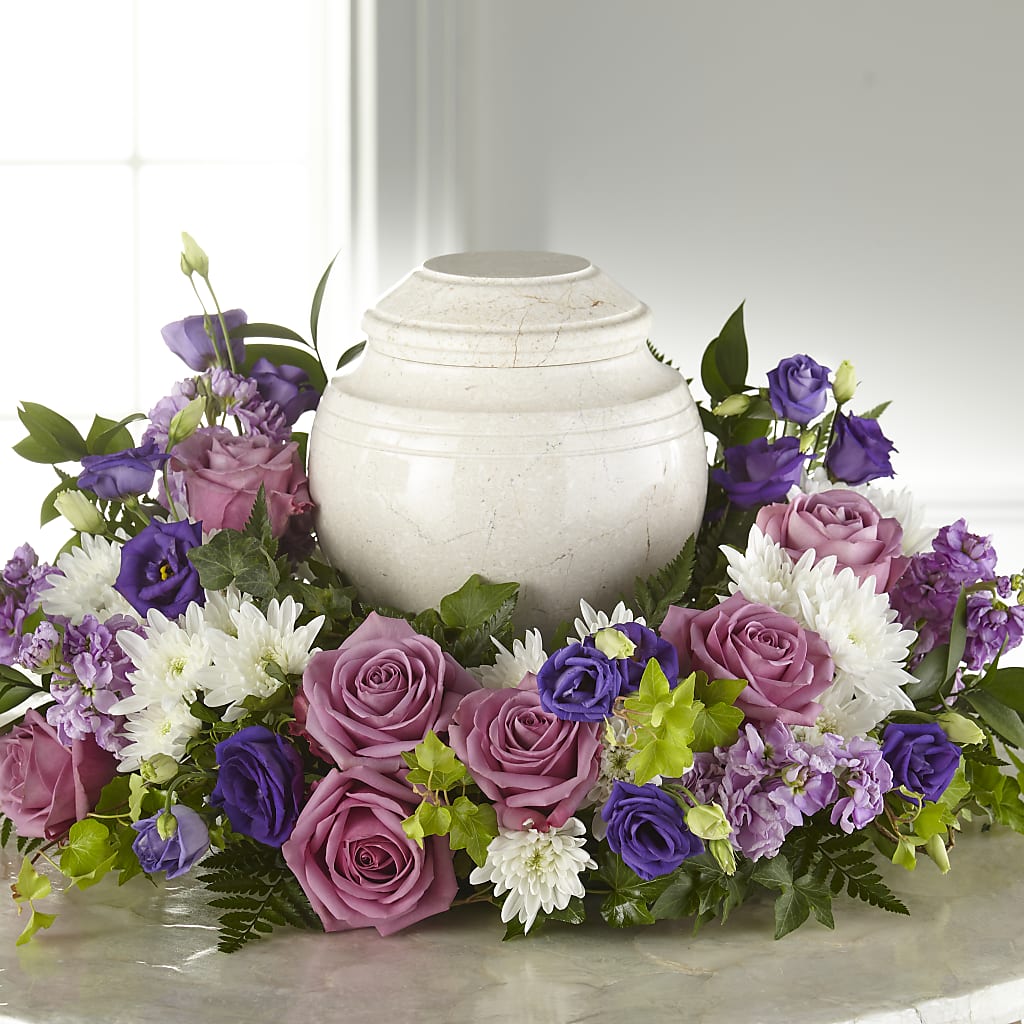 Blooming Sympathy Cremation Adornment – Your Thoughts Floral, El Paso TX