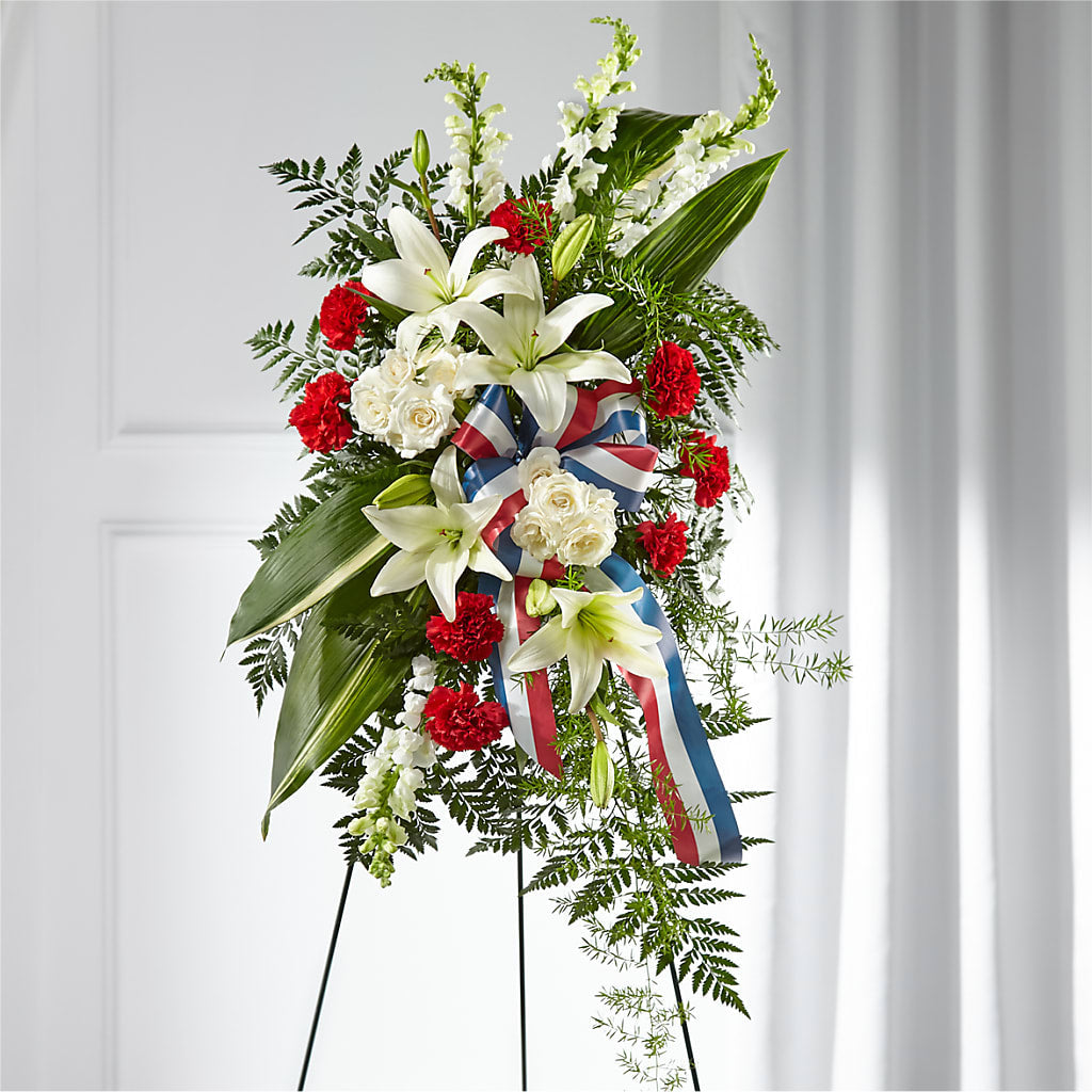 Stars of Life Standing Spray – Your Thoughts Floral, El Paso TX