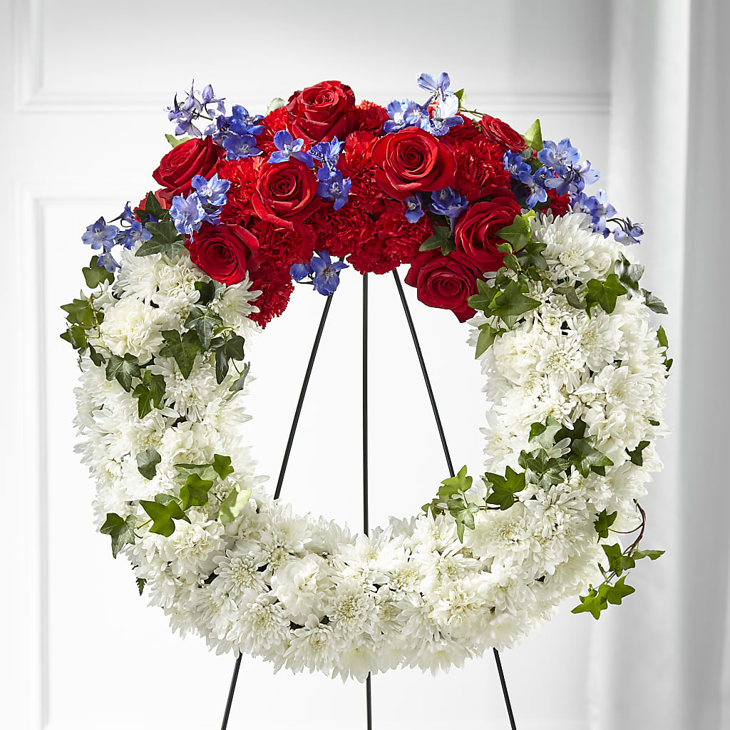 Patriotic Passion Wreath – Your Thoughts Floral, El Paso TX