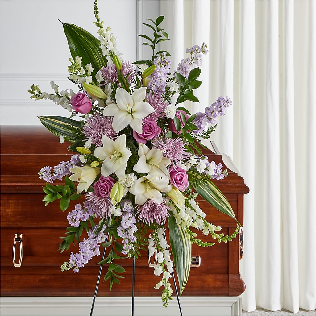 Grateful Hearts Standing Spray – Your Thoughts Floral, El Paso TX