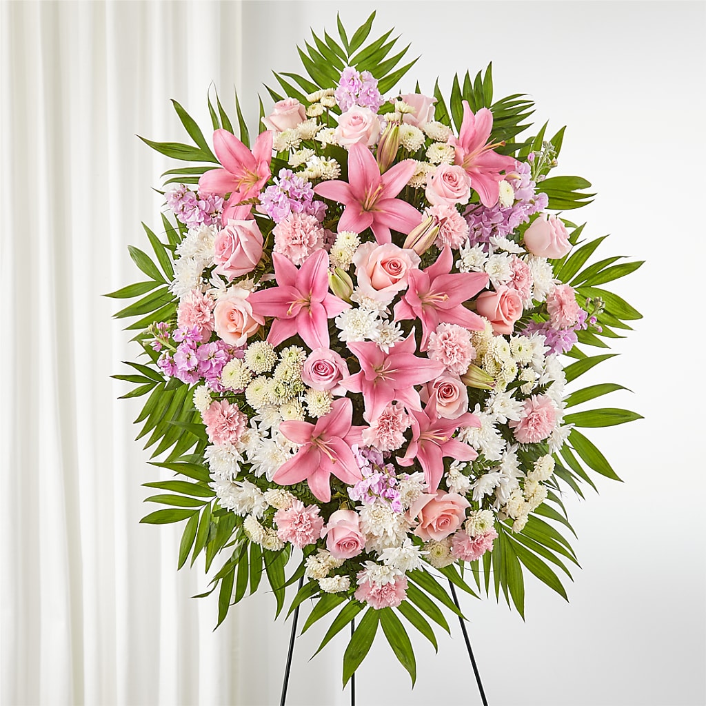 Offering Solace Standing Spray – Your Thoughts Floral, El Paso TX