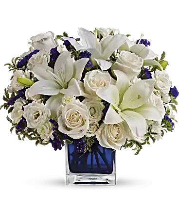 Sapphire Skies Bouquet – Your Thoughts Floral, El Paso TX