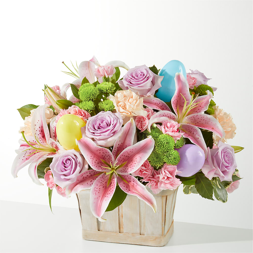 Eggcellent Blooms Basket – Your Thoughts Floral, El Paso TX