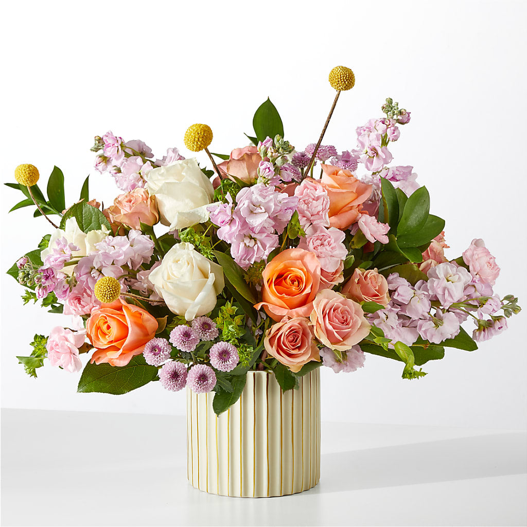 French Market Bouquet with Ivory Vase – Your Thoughts Floral, El Paso TX