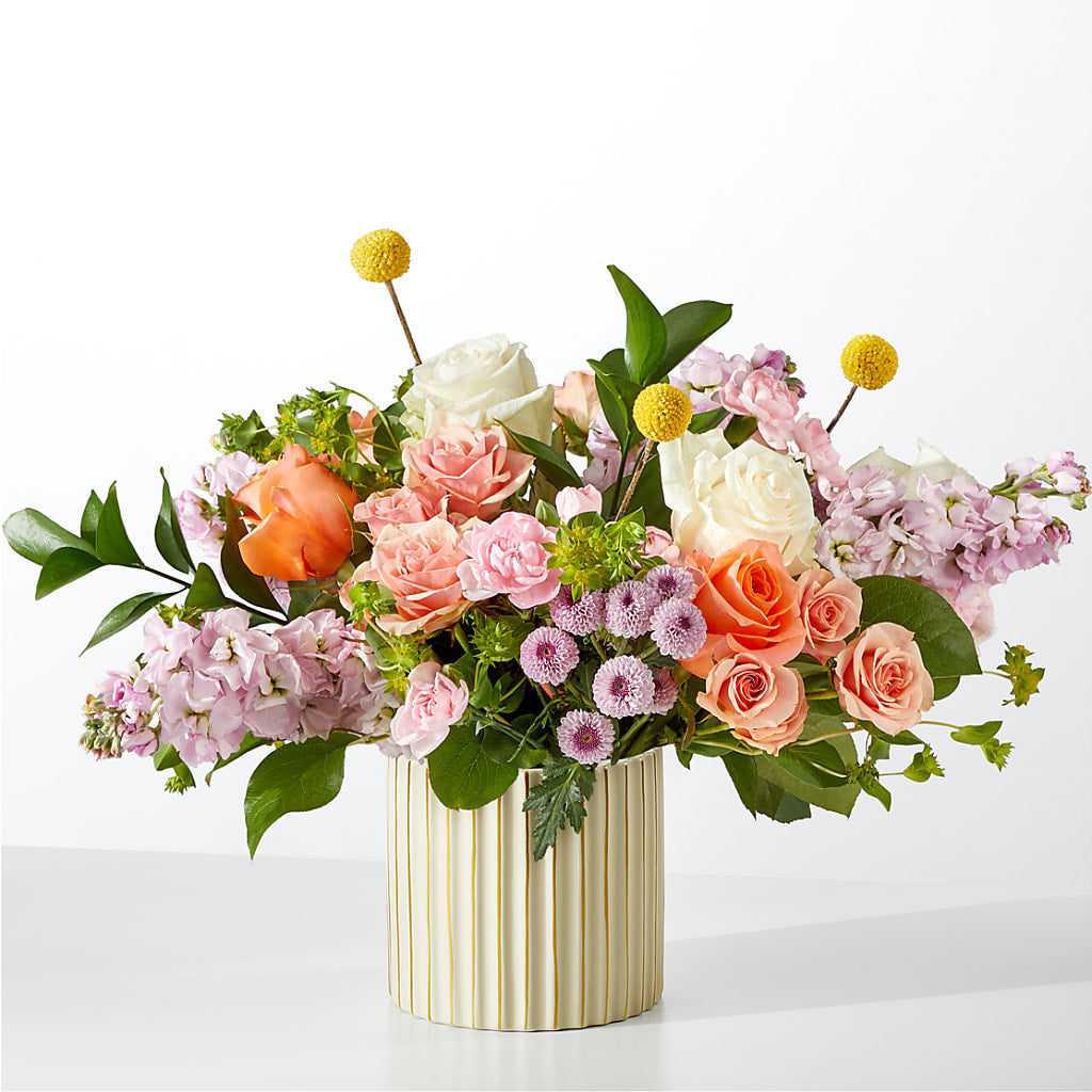 French Market Bouquet with Ivory Vase – Your Thoughts Floral, El Paso TX